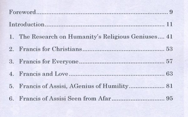 Francis of Assisi "Religious Genius"