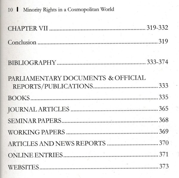 Minority Rights in a Cosmopolitan World