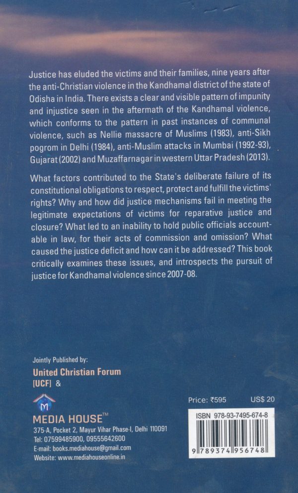 Kandhamal: Introspection of Initiative for Justice 2007-2015