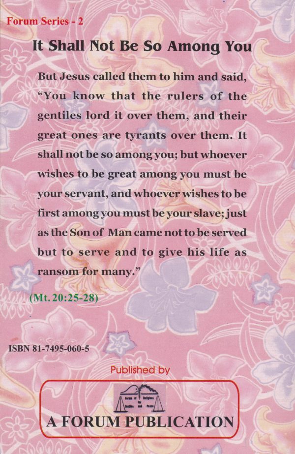 It Shall Not Be So Among You - Image 2