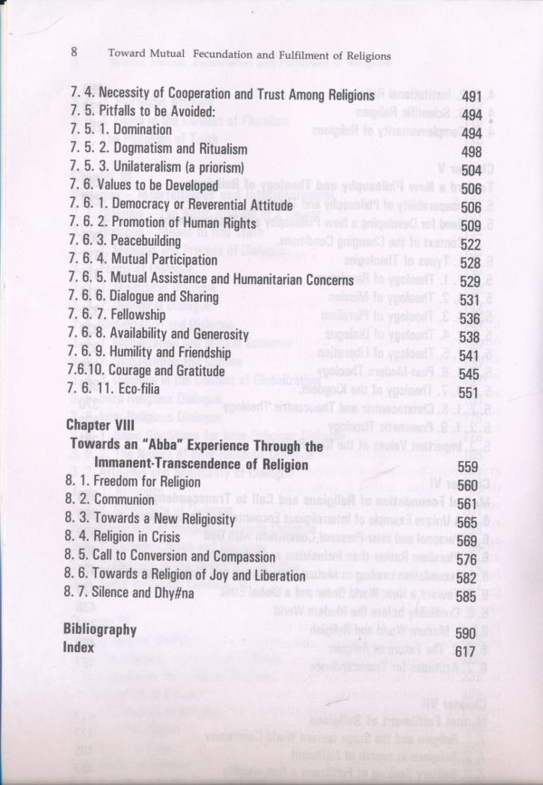Toward Mutual Fecundation And Fulfilment of Religious
